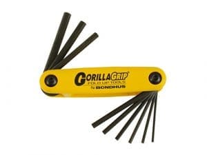 Bondhus Gorilla Grip HF9 - Opvouwset Engels 5/64 - 1/4''