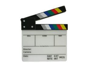 Filmklappen Fullsize Color Camera Slate