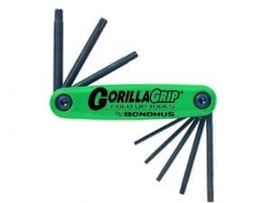 Bondhus Gorilla Grip TF8 - Opvouwset Torx T9 - T40