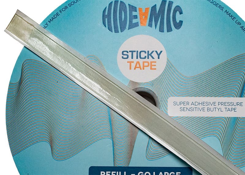 Hide-A-Mic Sticky Tape - Roll 12mm x 20m - Afbeelding 2