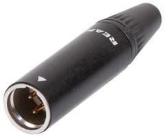 Rean RT3MC-B - Mini XLR male 3p