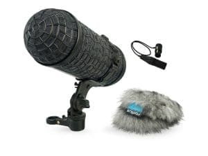 Radius Mini-ALTO 180 & RAD-2 Kit with 3-Pin XLR Cable, Grey Fur