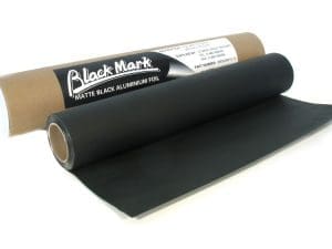 Black Mark Matte Black Aluminium Foil - 60 cm x 750 cm